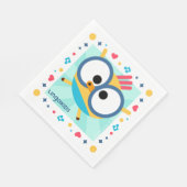 Lingokids Party Paper Napkins met Billy Servet (Hoek)