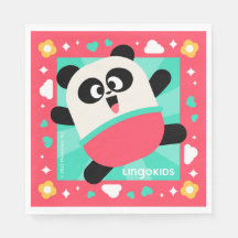 Lingokids Party Paper Napkins met Elliot