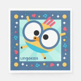 Lingokids Party Paper Napkins with Billy Servet