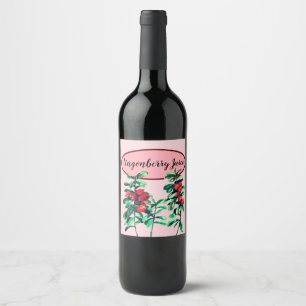 Lingonberry Wijn Etiket