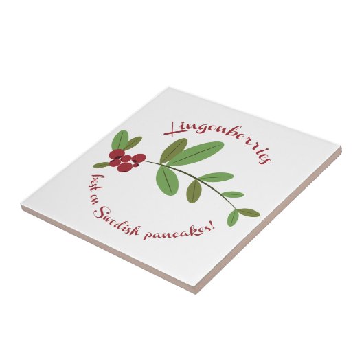 Lingonbessen Tegeltje (Zijkant)