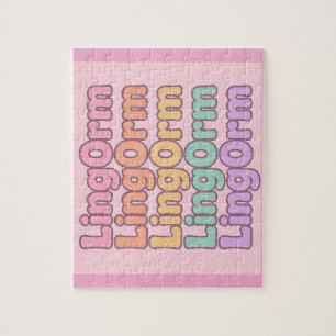 Lingorm Kawaii-bubbelletters Legpuzzel