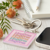 Lingorm Kawaii-bubbelletters Sleutelhanger (Voorkant Rechts)