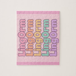 Lingorm Kawaii Bubble Letter Legpuzzel