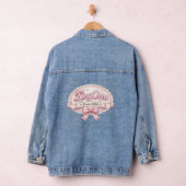 LingOrm Since 2024 Coquette Ribbon Badge Denim Jacket (Hangar)
