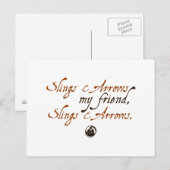 Lings en pijlen briefkaart (Voorkant / Achterkant)