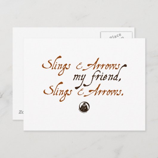 Lings en pijlen briefkaart (Voorkant / Achterkant)