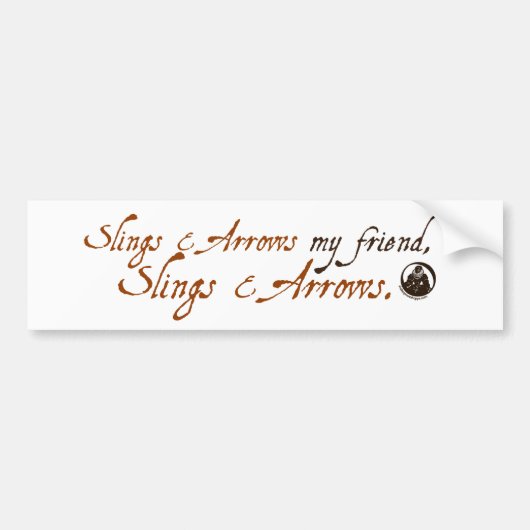 Lings en pijlen bumpersticker (Voorkant)