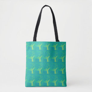 Lingse groene Hummingbird Tanktop Tote Bag