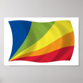 Lingua Franca Nova Flag Poster Print (Voorkant)
