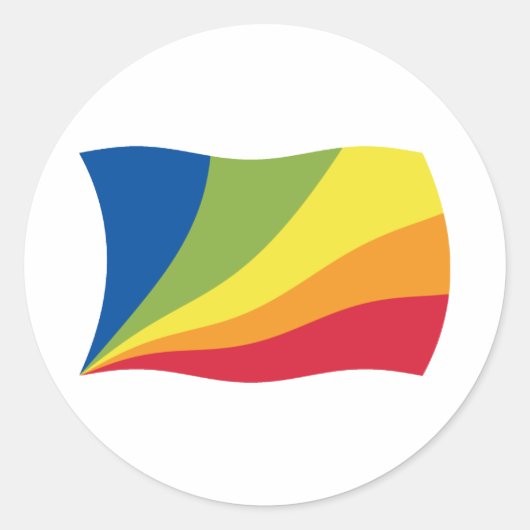 Lingua Franca Nova Flag Sticker (Voorkant)