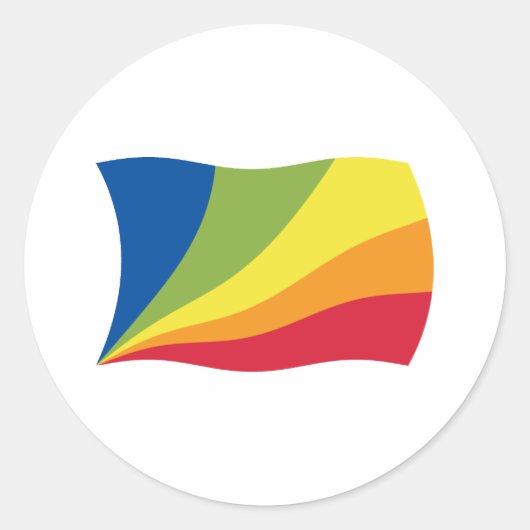 Lingua Franca Nova Flag Sticker (Voorkant)