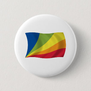 Lingua Franca Nova Vlag Knop Ronde Button 5,7 Cm