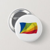 Lingua Franca Nova Vlag Knop Ronde Button 5,7 Cm (Voorkant /achterkant)