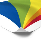 Lingua Franca Nova Vlag Poster Afdruk (Hoek)