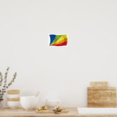 Lingua Franca Nova Vlag Poster Afdruk (Keuken)