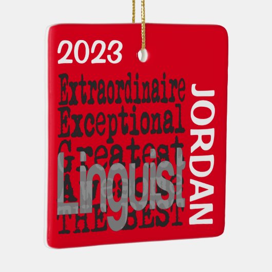 Linguïn Extraordinaire CUSTOM Keramisch Ornament (Rechts)
