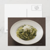 Linguïn met pesto en Parmesan Briefkaart (Voorkant / Achterkant)