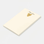 Linguine Hart Pasta Liefhebber Eigen Tekst Post-it® Notes (Schuin)