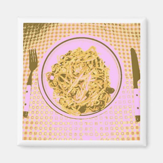 Linguine Pasta Magneet (Voorkant)