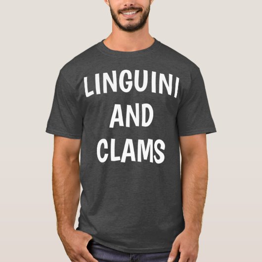 Linguini en clams t-shirt (Voorkant)