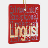 Linguïst Extraordinaire Keramisch Ornament (Rechts)