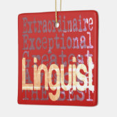 Linguïst Extraordinaire Keramisch Ornament (Links)
