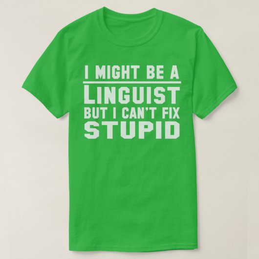 Linguist T-shirt (Design voorkant)