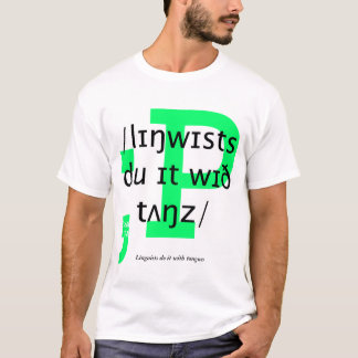 Linguïsten doen het met tongen t-shirt
