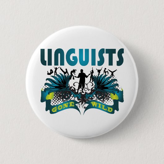 Linguïsten Gone Wild Ronde Button 5,7 Cm (Voorkant)