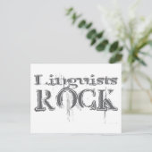 Linguïsten Rock Briefkaart (Staand voorkant)