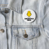 Linguistics Chick Ronde Button 5,7 Cm (In situ)