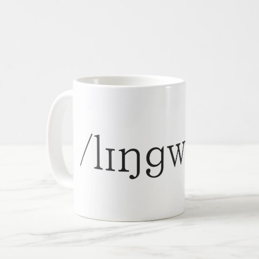 Linguïstische Mok (Voorkant links)