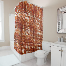 Linhas cruzadas e entalhe de quadrados enferrujado douchegordijn