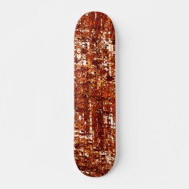 Linhas cruzadas e entalhe de quadrados enferrujado persoonlijk skateboard