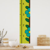 liniaal voor vrouw-groeikaart | Mijn groei Poster (Keuken)