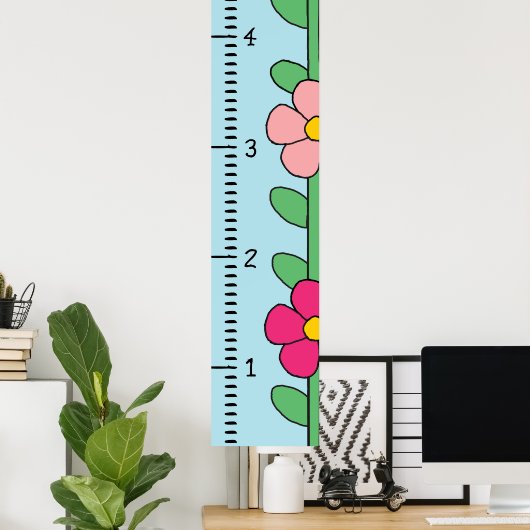 liniaal voor vrouw-groeikaart | Mijn groei Poster (Thuiskantoor)