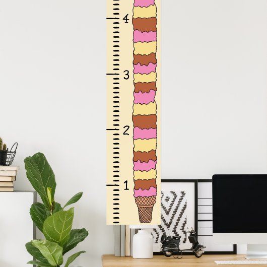 liniaal voor vrouw-groeikaart | Mijn groeigrafiek Poster (Thuiskantoor)