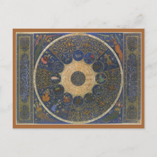  linialen horoscoop, Antiek islamitische dierenrie Briefkaart