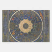  linialen horoscoop, Antiek islamitische dierenrie Inpakpapier Vel (Voorkant 3)