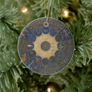 linialen horoscoop, Antiek islamitische dierenrie Keramisch Ornament