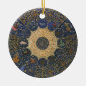  linialen horoscoop, Antiek islamitische dierenrie Keramisch Ornament (Voorkant)