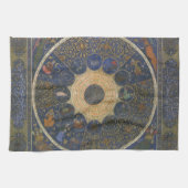  linialen horoscoop, Antiek islamitische dierenrie Theedoek (Horizontaal)