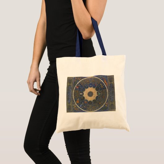 linialen horoscoop, Antiek islamitische dierenrie Tote Bag (Voorkant (product))