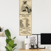 LINIMENT VAN MINARD .... DE KONING VAN PAIN! POSTER (Thuiskantoor)