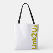 Link2us-Tas Tote Bag (Achterkant)