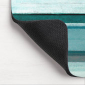 "Link" Blauwgroen en grijze Abstracte kunst Muismat (Hoek)