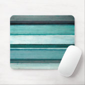 "Link" Blauwgroen en grijze Abstracte kunst Muismat (Met muis)