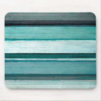 "Link" Blauwgroen en grijze Abstracte kunst Muismat