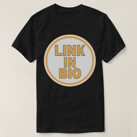 Link in bio t-shirt (Design voorkant)